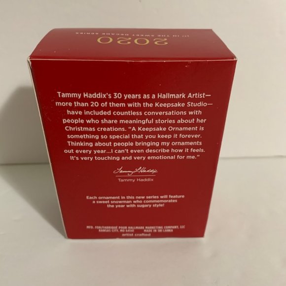 Hallmark Keepsake Christmas Ornament 2020 Sweet Decade 1st In Series Snowman - Picture 3 of 8